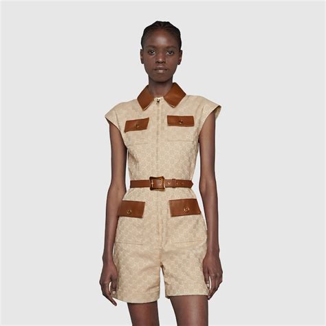 gucci one piece jumpsuit womens|Gucci tracksuit women's price.